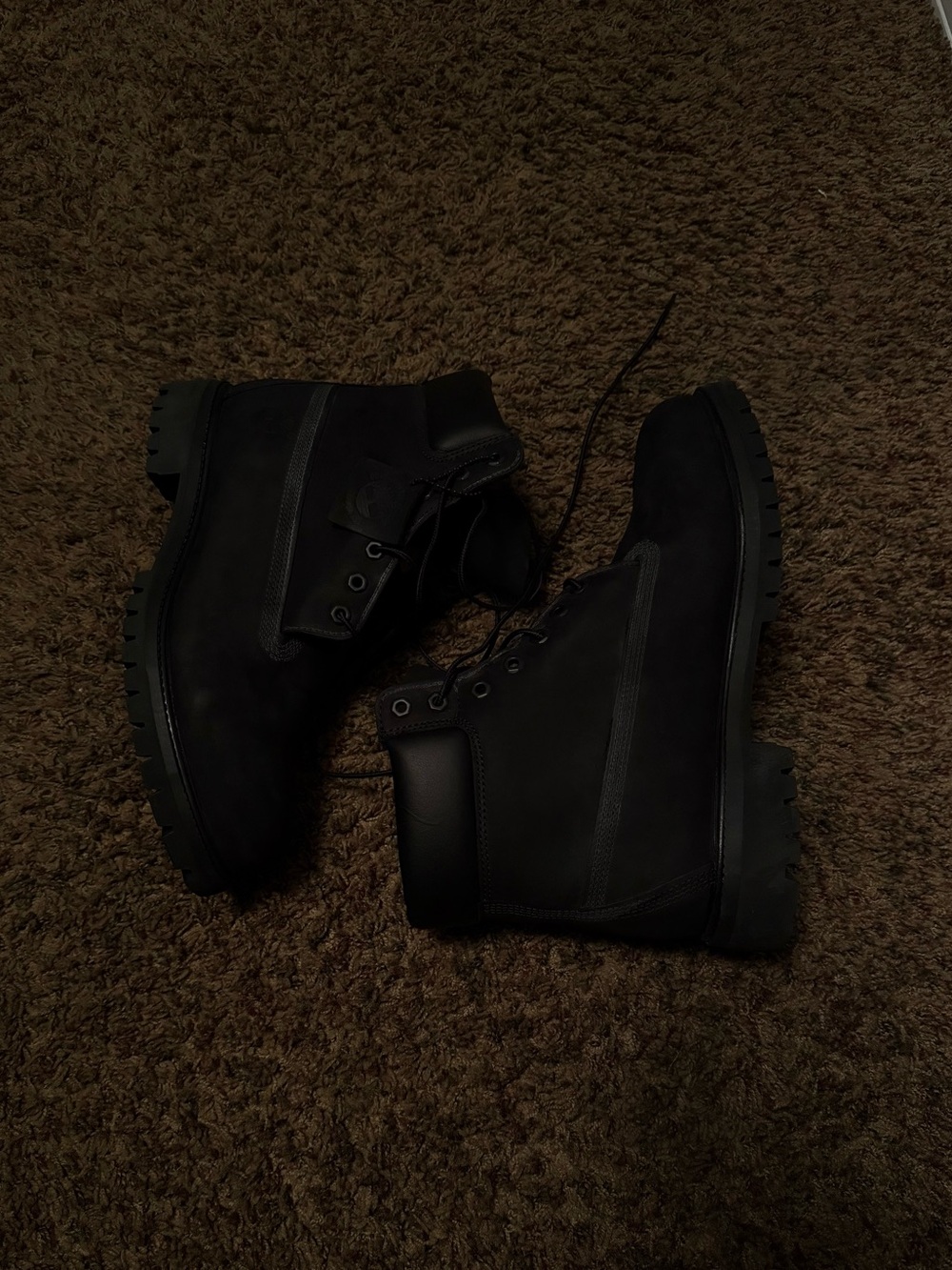 Timberland 6 inch waterproof black boots